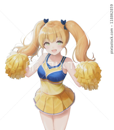 雙馬尾啦啦隊輕小說風格插畫僅限觸摸人 雙馬尾啦啦隊輕小說風格插畫僅限觸摸人 118862859