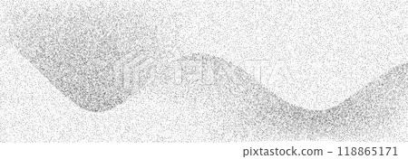 Abstract dotted background. Stipple effect gradient waves. 118865171