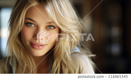 Portrait of a young attractive girl. 118865345