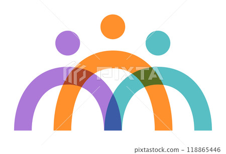 People logo design, community, symbol 118865446
