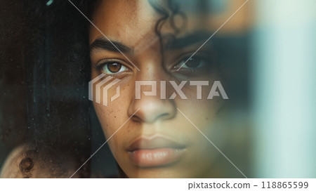 Close up portrait of a woman Close up portrait of a woman 118865599
