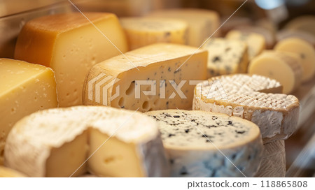Close-up of cheese on the counter 118865808