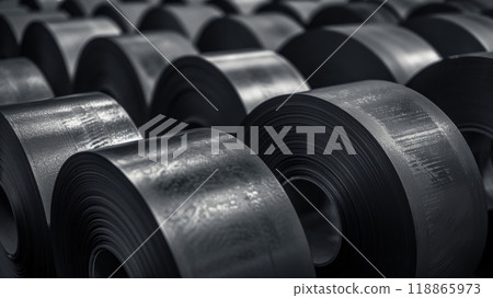 Steel rolls in production 118865973