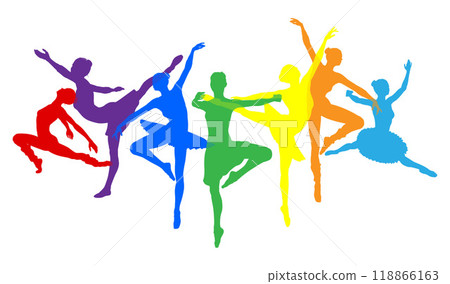 Ballet Dancer Silhouette Dancers Poses Silhouettes Ballet Dancer Silhouette Dancers Poses Silhouettes 118866163