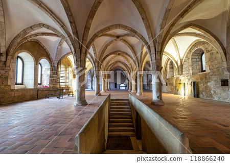 The dormitory of Alcobaca monastery, Mosteiro de Santa Maria de Alcobaca at Alcobaca, Portugal 118866240