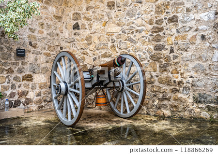 The castle of Porto de Mos in Portugal. It was damaged badly during the 1755 earthquake. The castle of Porto de Mos in Portugal. It was damaged badly during the 1755 earthquake. 118866269