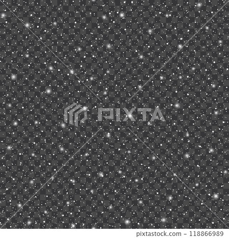 Winter Snowflakes Falling on Transparent Background for Christmas Design .Vector Winter Snowflakes Falling on Transparent Background for Christmas Design .Vector 118866989