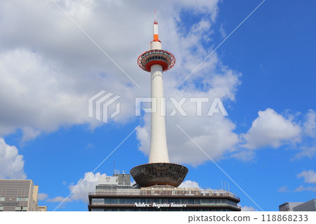NIDEK Kyoto Tower and blue sky 118868233
