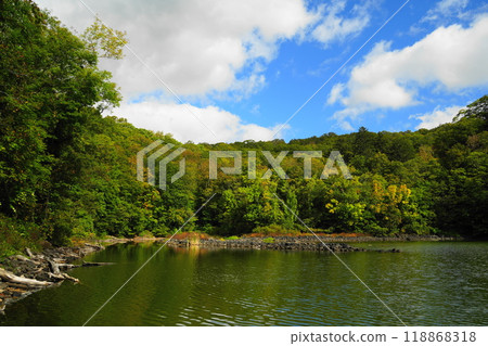 半月湖美麗的風景 半月湖美麗的風景 118868318
