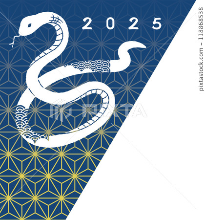 2025 New Year's card material: Year of the snake 2025 New Year's card material: Year of the snake 118868538