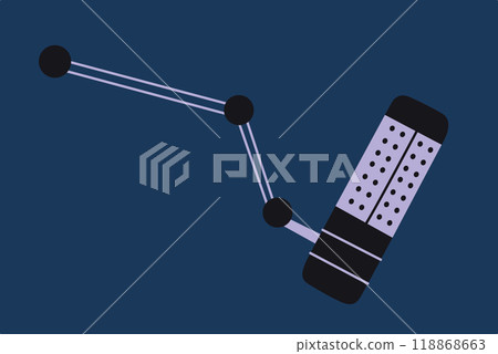Microphone vector illustration in flat cartoon style, flat icon for studio recording, podcasts, and broadcasting. Ideal for media, music, and sound production. Simple and modern design Microphone vector illustration in flat cartoon style, flat icon for studio recording, podcasts, and broadcasting. Ideal for media, music, and sound production. Simple and modern design 118868663