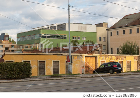 Hospital building where patients were evacuated during a floods after storm Boris, Brno, September 15,2024 118868896