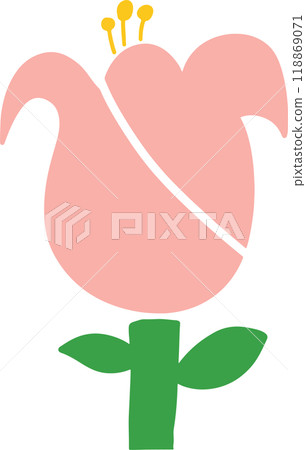 The flower drawing for decor or your design concept. 118869071