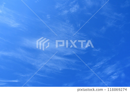 藍天白雲,秋雲 藍天白雲,秋雲 118869274