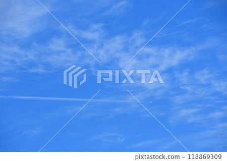 藍天白雲，秋雲 118869309