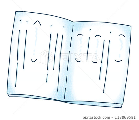 A loose and simple open script/script, analog style A loose and simple open script/script, analog style 118869581