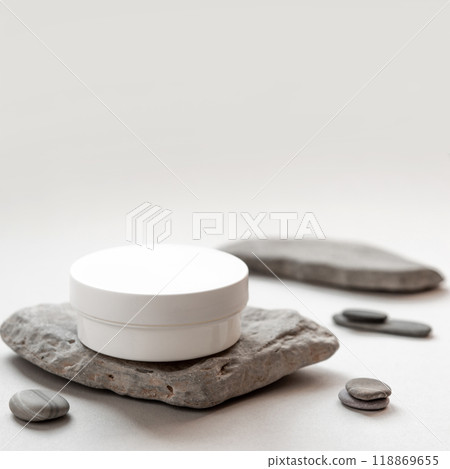 Minimalist Skincare Cream Jar Minimalist Skincare Cream Jar 118869655