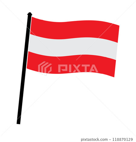 Austrian country flag Austrian country flag 118870129
