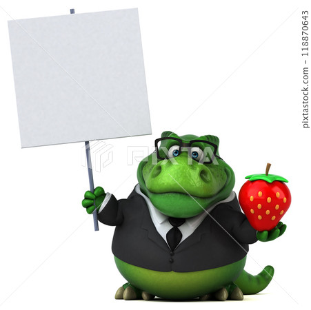 Fun Trex - 3D Illustration 118870643