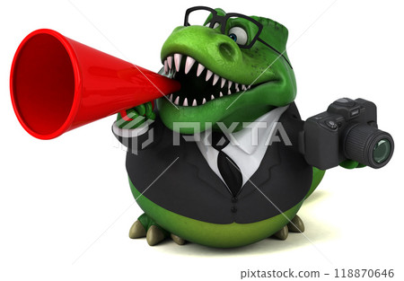 Fun Trex - 3D Illustration 118870646