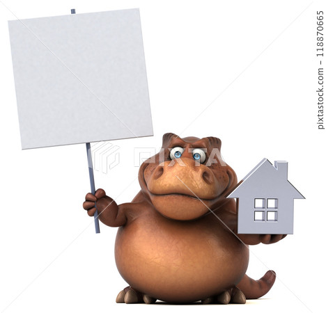 Fun Trex - 3D Illustration 118870665