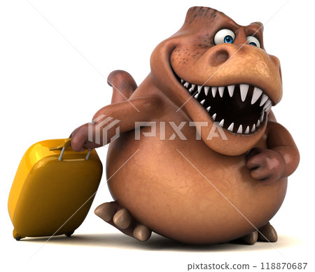 Fun dinosaur - 3D Illustration 118870687