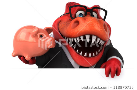 Fun Trex - 3D Illustration Fun Trex - 3D Illustration 118870733