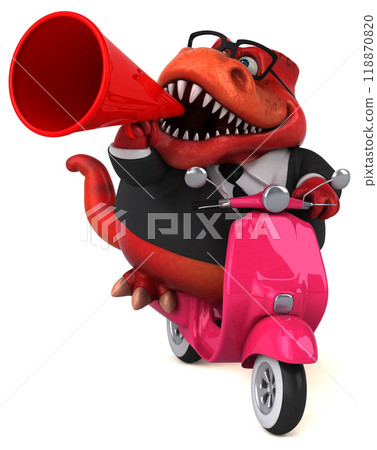 Fun Trex - 3D Illustration Fun Trex - 3D Illustration 118870820