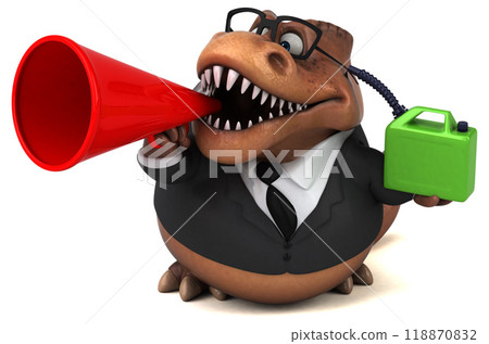 Fun Trex - 3D Illustration Fun Trex - 3D Illustration 118870832