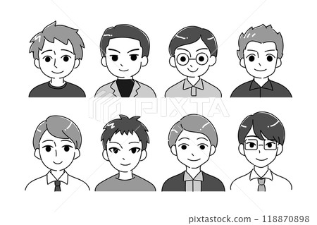 父親圖示插圖集半身像 118870898