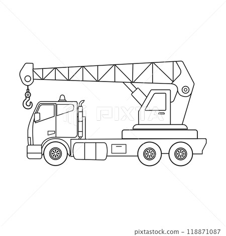 Crane truck icon 118871087