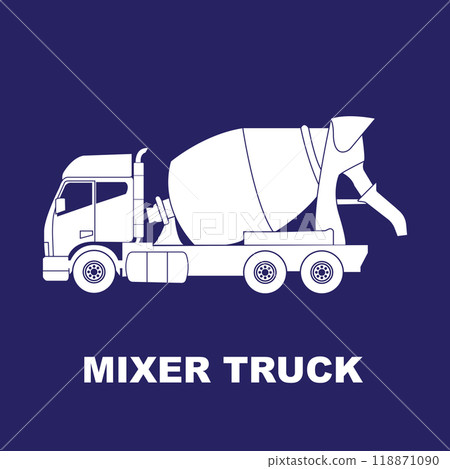 Mixer truck icon Mixer truck icon 118871090
