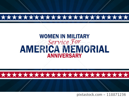 Women In Military Service For America Memorial Anniversary, background 118871236