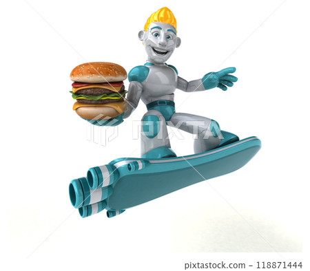 Robot - 3D Illustration 118871444