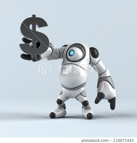 Big robot - 3D Illustration 118871483