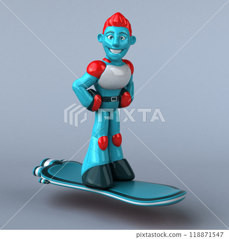 Red robot - 3D Illustration 118871547