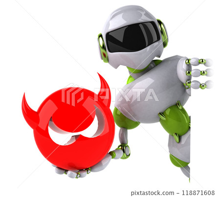 Green robot - 3D Illustration Green robot - 3D Illustration 118871608