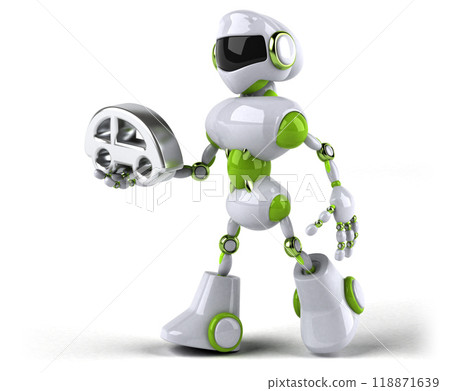 Green robot - 3D Illustration Green robot - 3D Illustration 118871639
