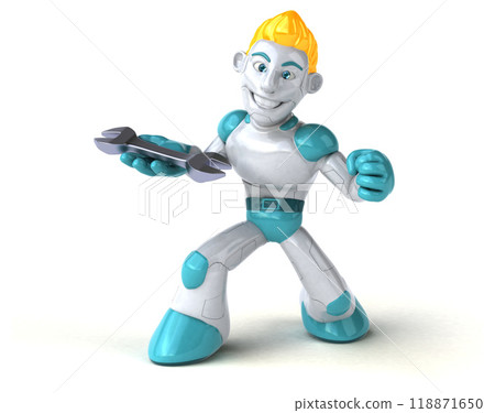 Robot - 3D Illustration Robot - 3D Illustration 118871650