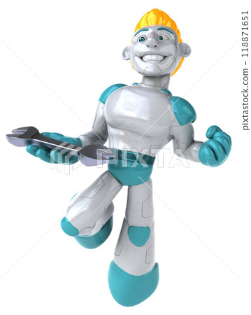 Robot - 3D Illustration 118871651