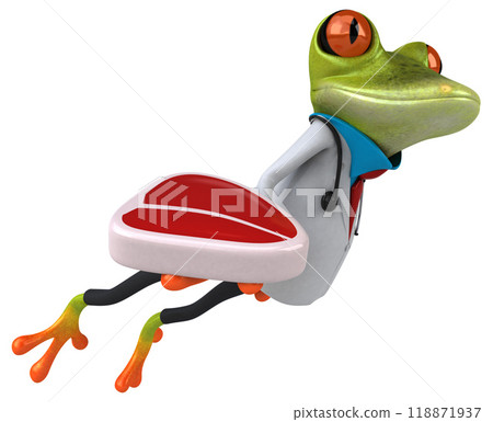Frog doctor - 3D Illustration Frog doctor - 3D Illustration 118871937