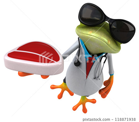 Frog doctor - 3D Illustration Frog doctor - 3D Illustration 118871938