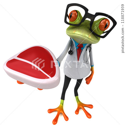 Frog doctor - 3D Illustration Frog doctor - 3D Illustration 118871939