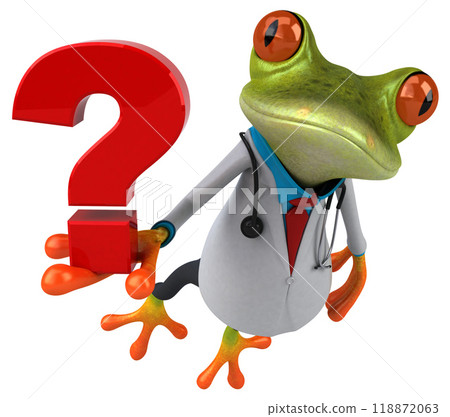 Frog doctor - 3D Illustration Frog doctor - 3D Illustration 118872063