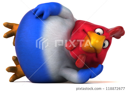 French chick - 3D Illustration 118872677