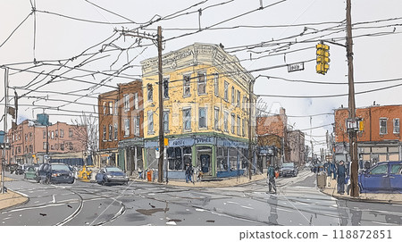 賓州小鎮風光 賓州小鎮風光 118872851