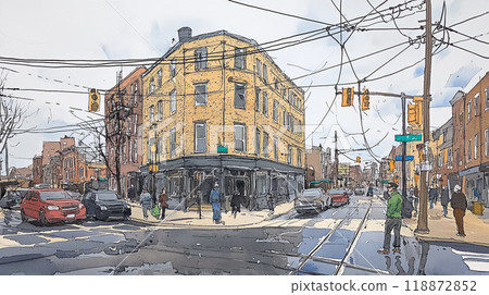 賓州小鎮風光 賓州小鎮風光 118872852