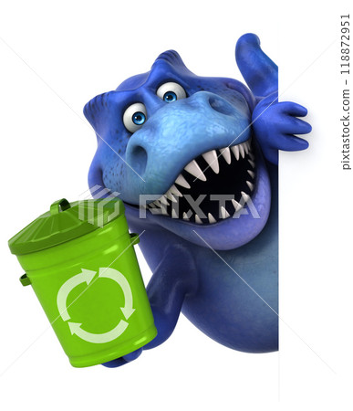Fun dinosaur - 3D Illustration 118872951