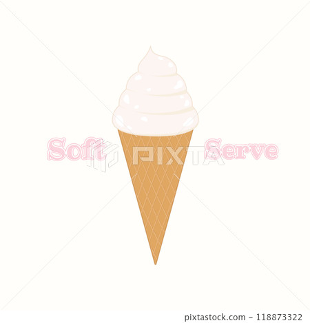 isolated soft serve symbol 118873322