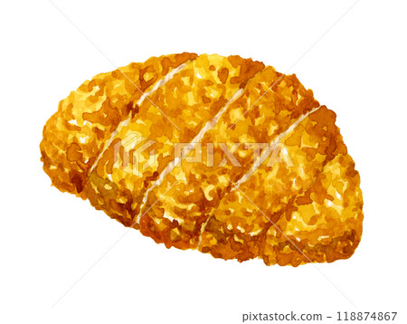 Tonkatsu - Hand-drawn watercolor illustrations of food and cuisine Tonkatsu - Hand-drawn watercolor illustrations of food and cuisine 118874867